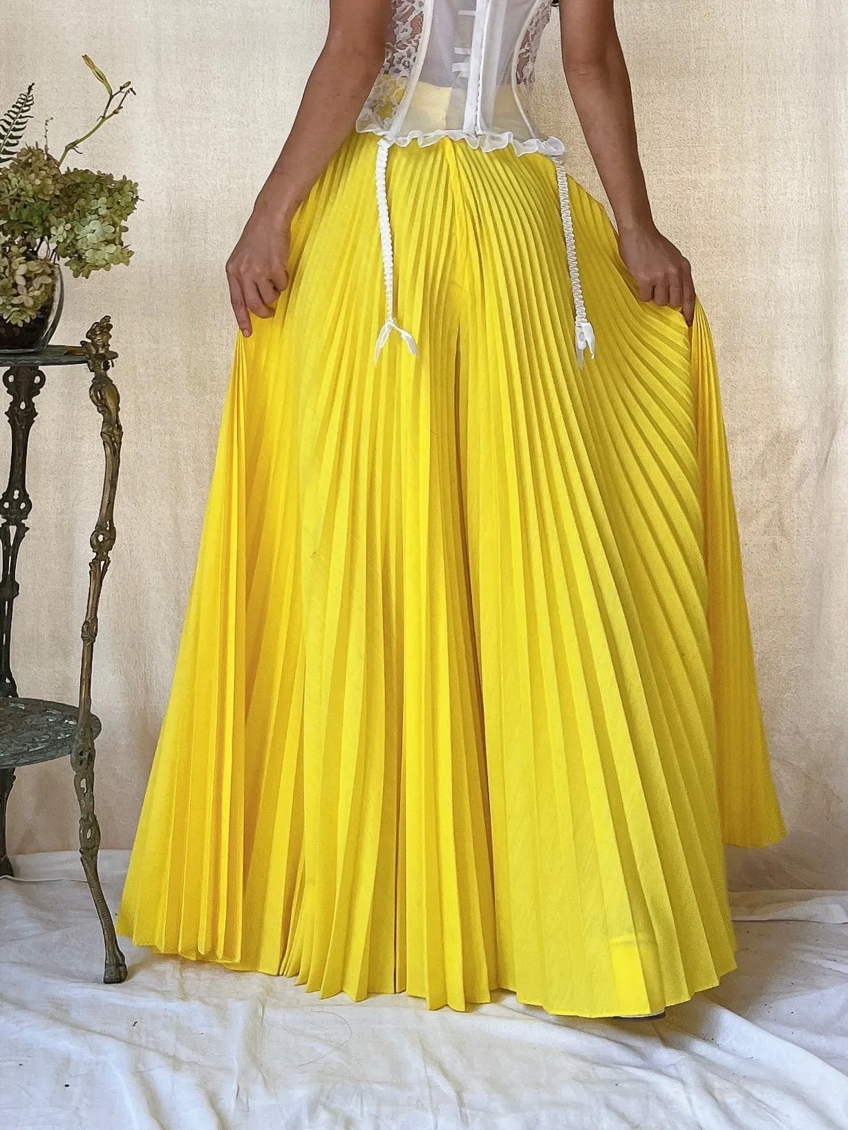 1960s Yellow Palazzo Pants - XS
