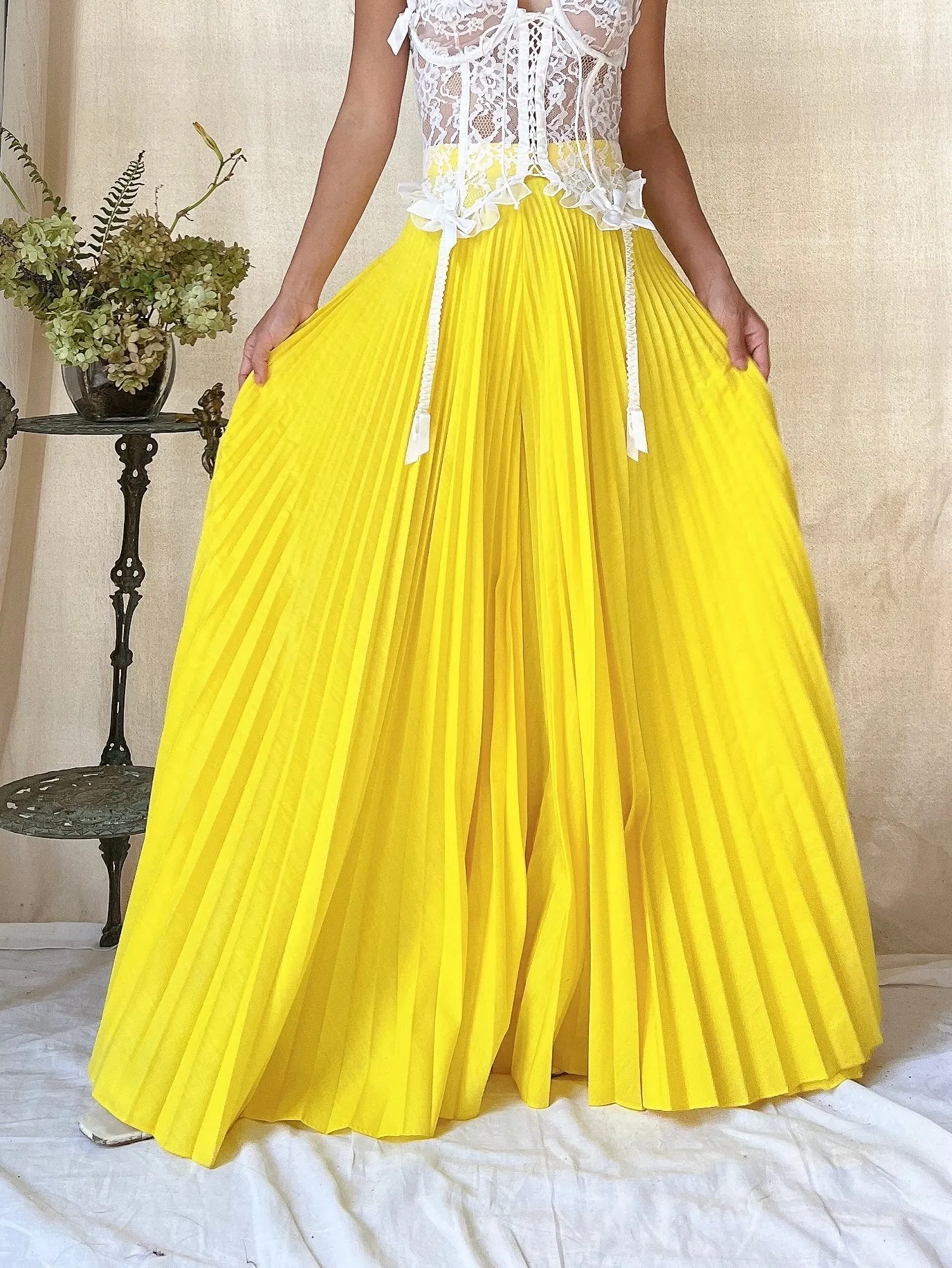 1960s Yellow Palazzo Pants - XS