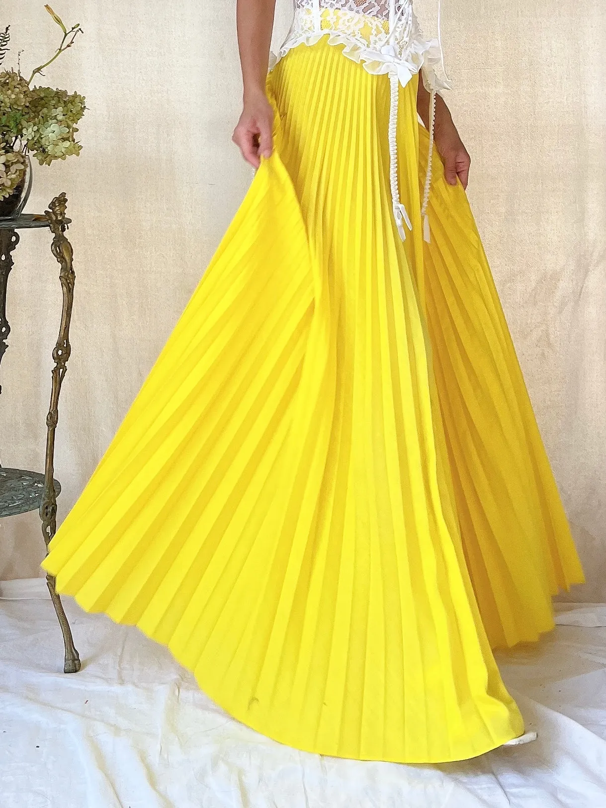 1960s Yellow Palazzo Pants - XS