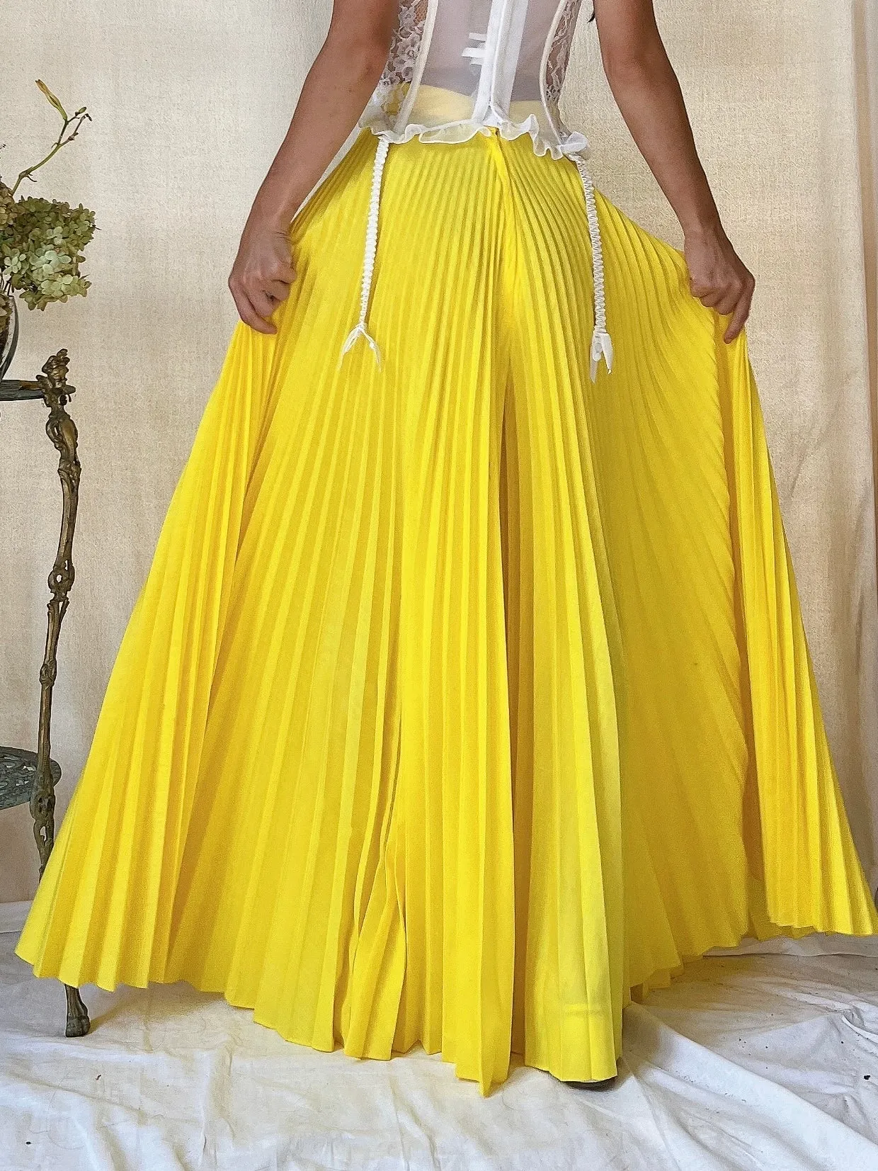 1960s Yellow Palazzo Pants - XS