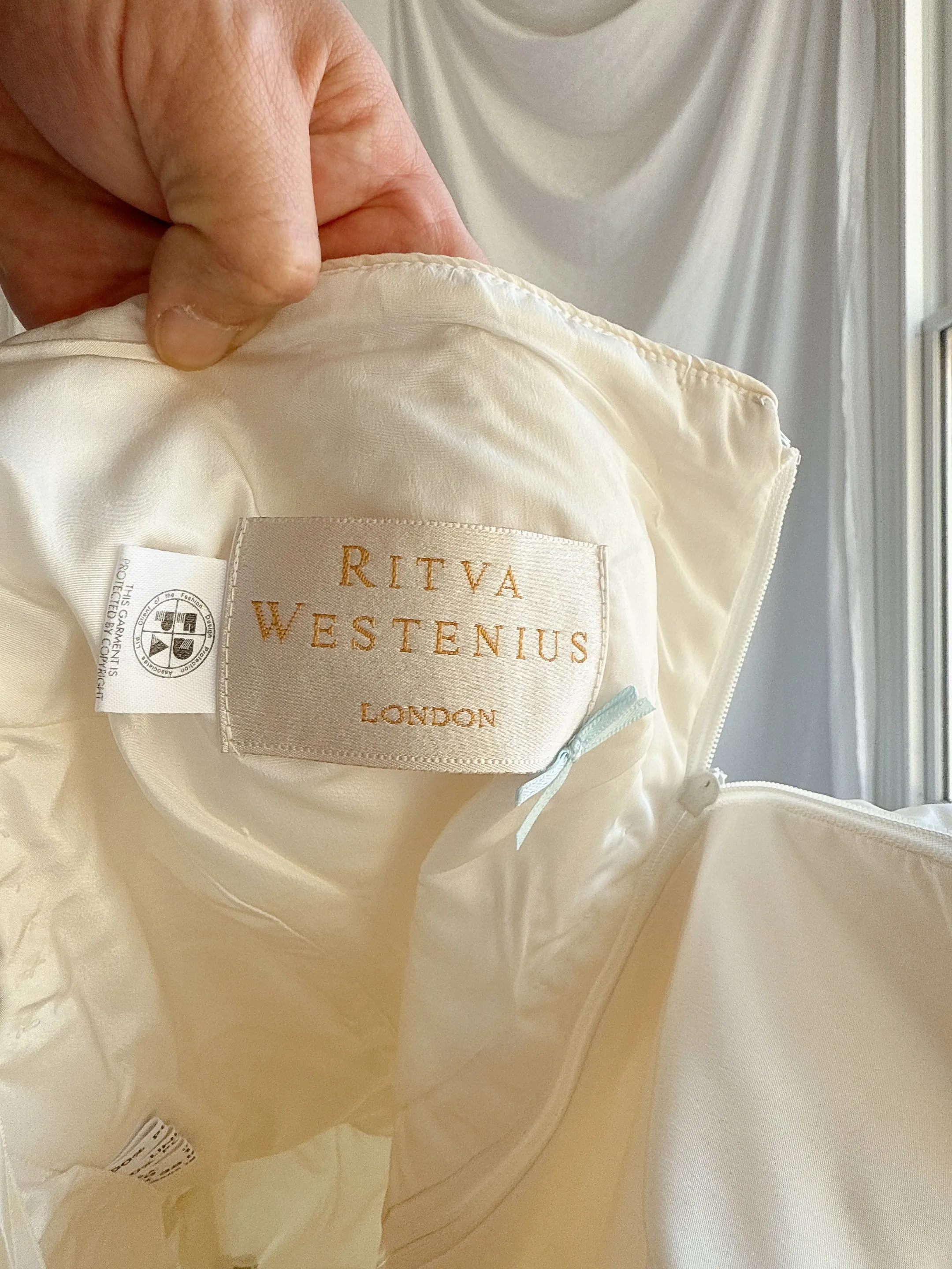 1990s Ritva Westenius Silk Gown - S/4 UK 10