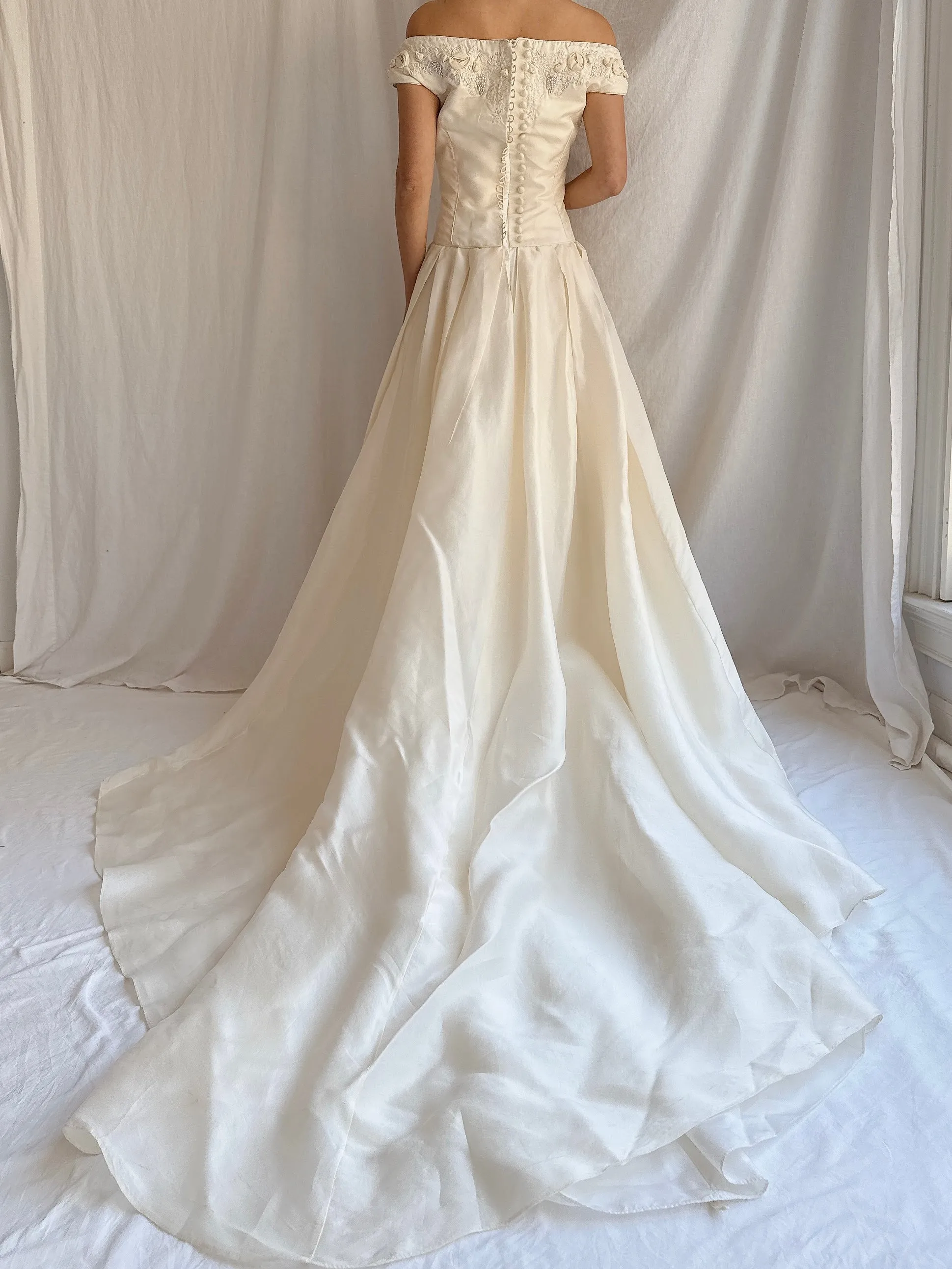 1990s Ritva Westenius Silk Gown - S/4 UK 10