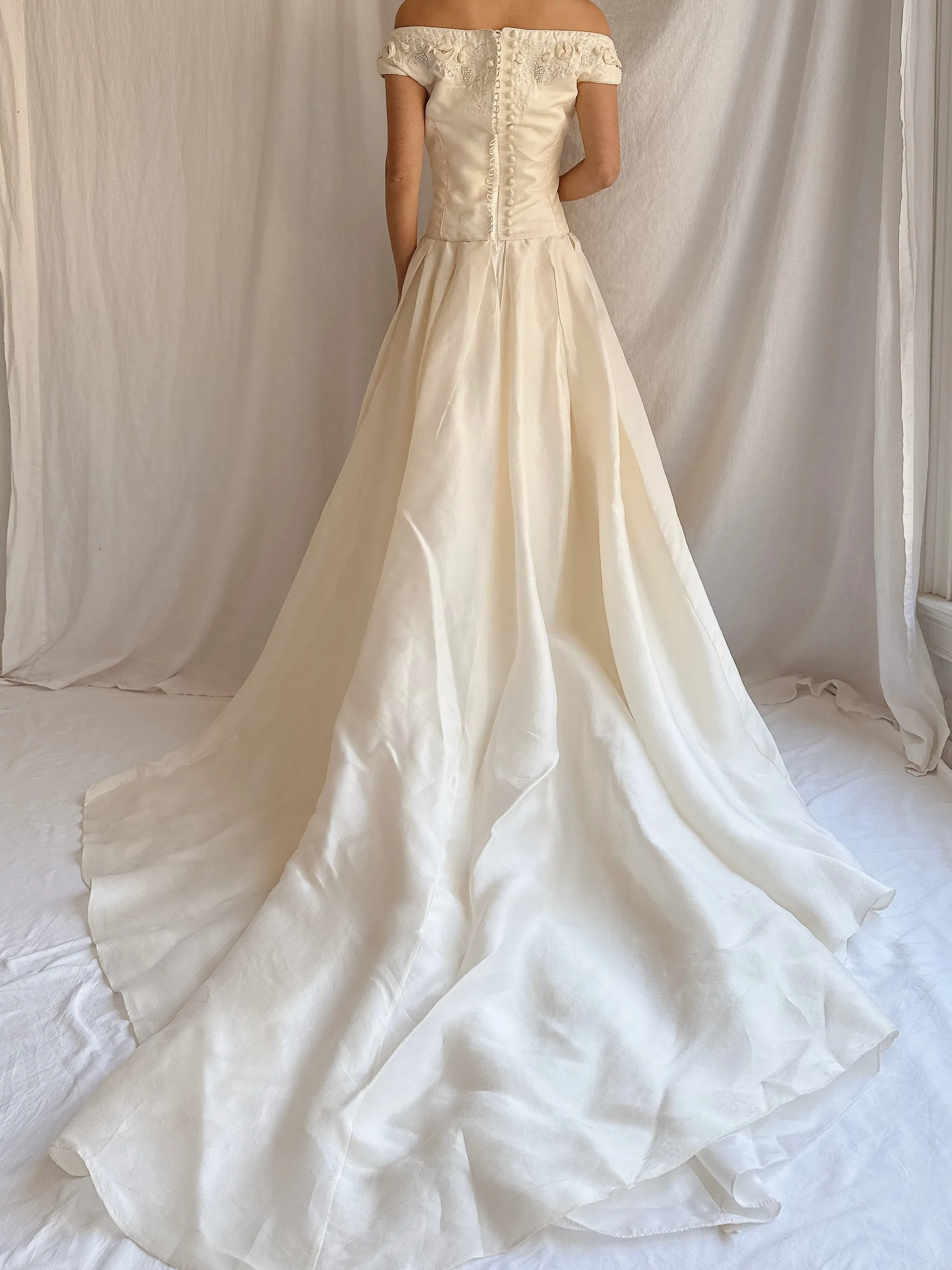 1990s Ritva Westenius Silk Gown - S/4 UK 10