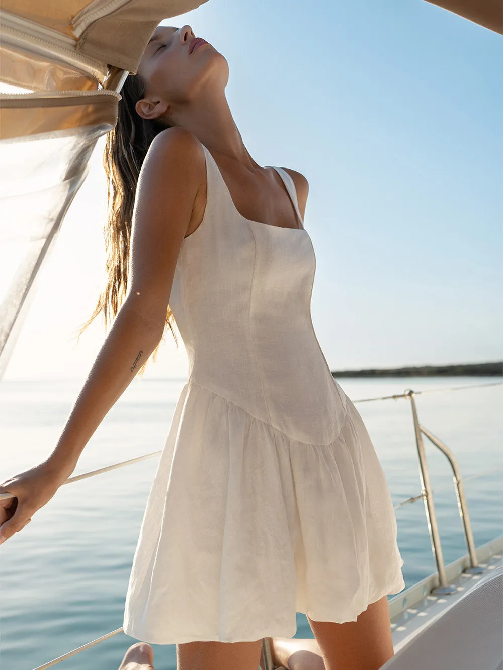 Akari Mini Dress - Ivory