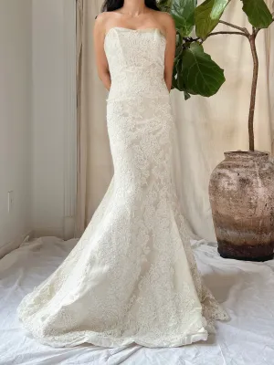Alecon Modern Trousseau Lace Gown - L/US 12