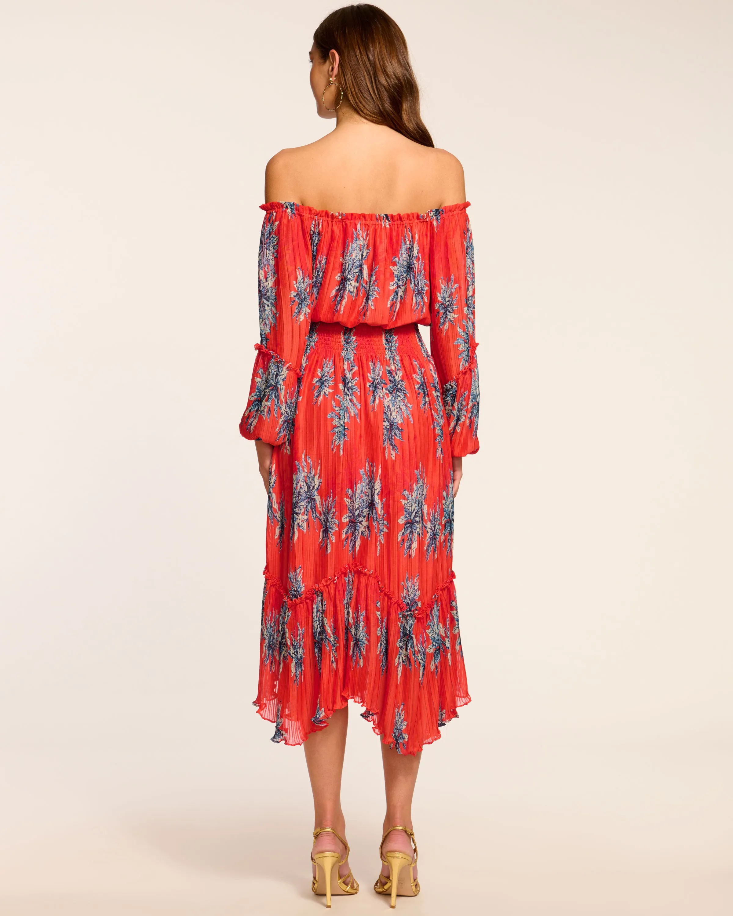 Alyce Smocked Off-The-Shoulder Maxi Dress