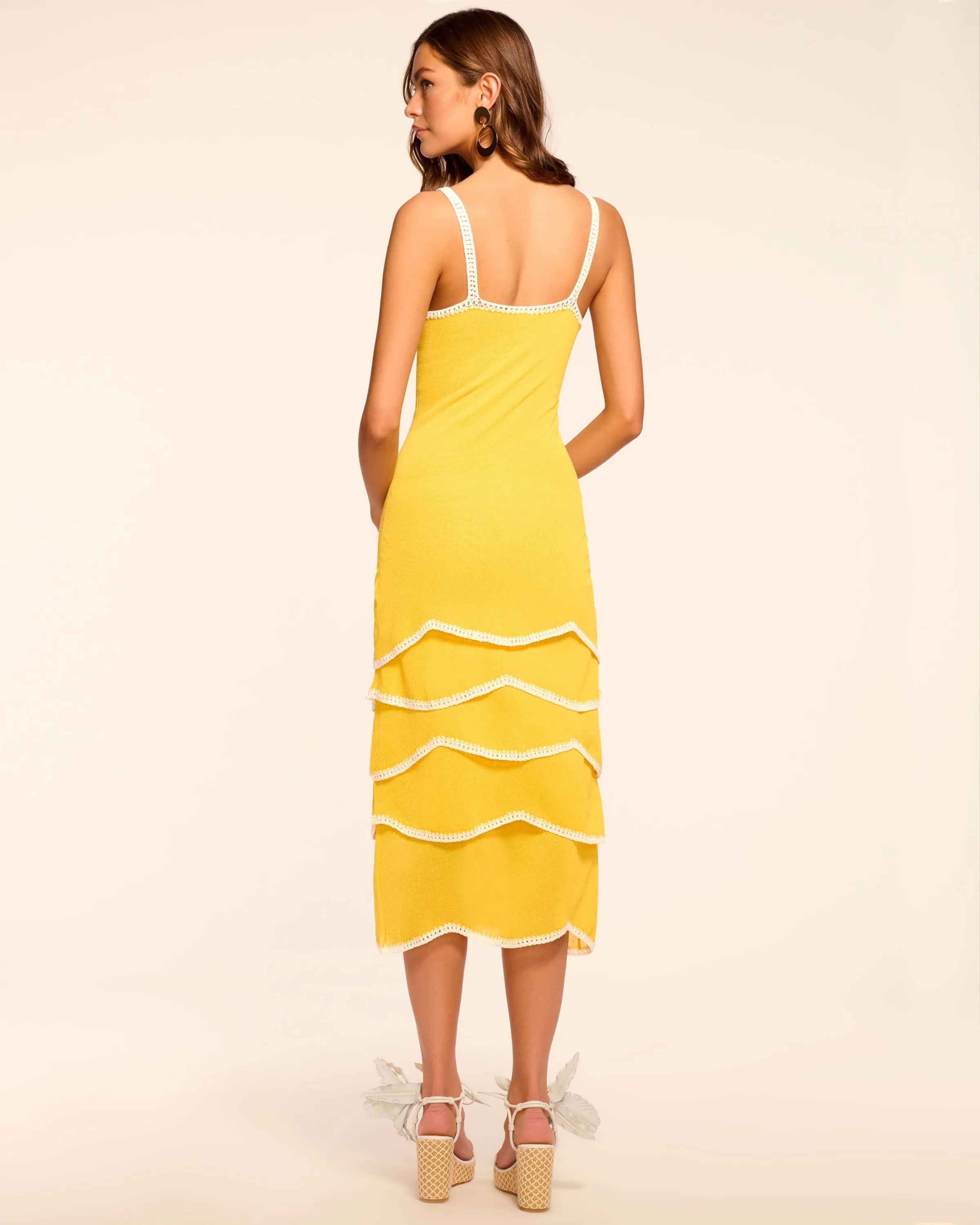Aurelia Knit Tiered Midi Dress