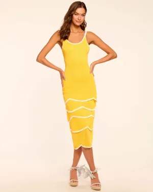 Aurelia Knit Tiered Midi Dress