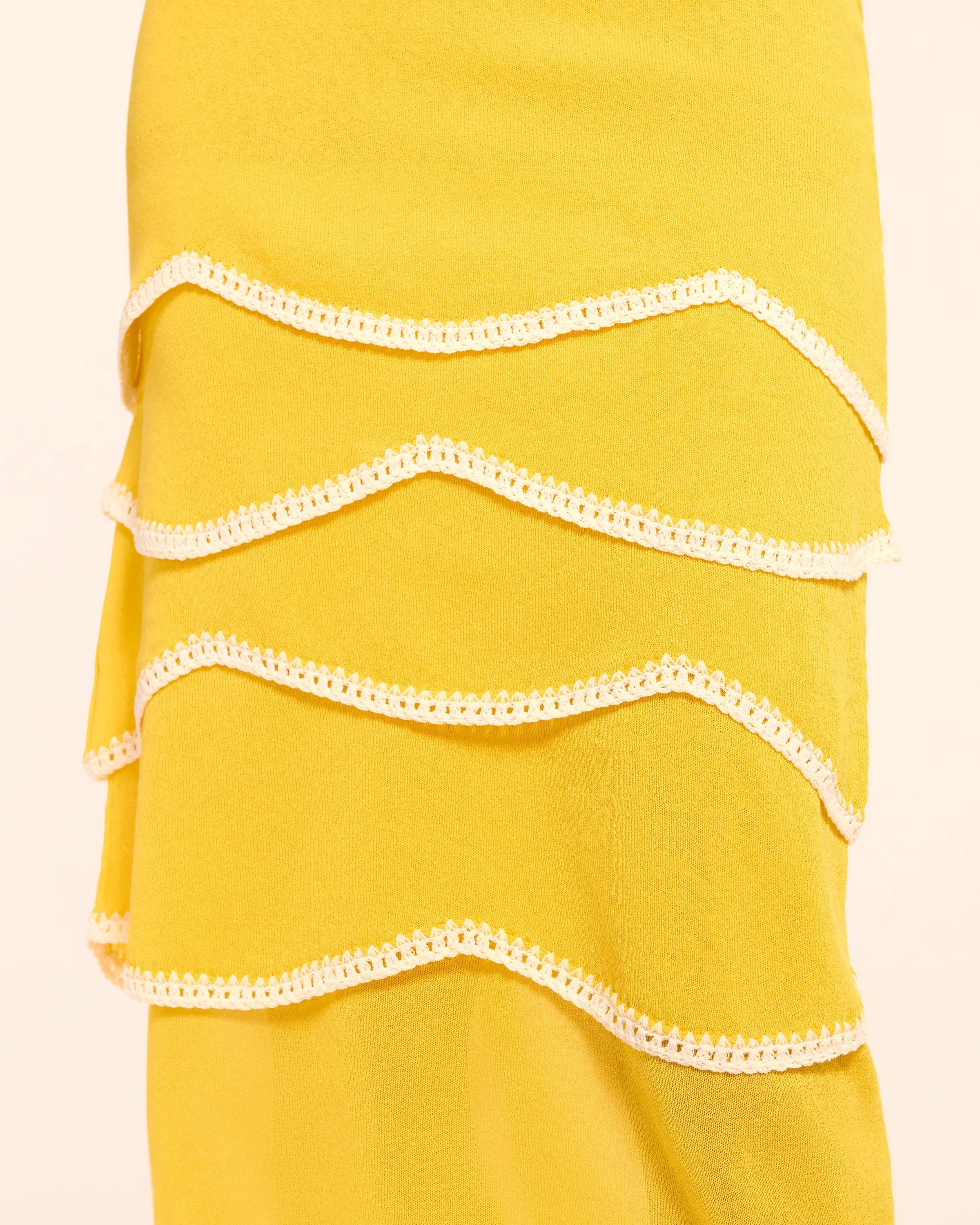 Aurelia Knit Tiered Midi Dress