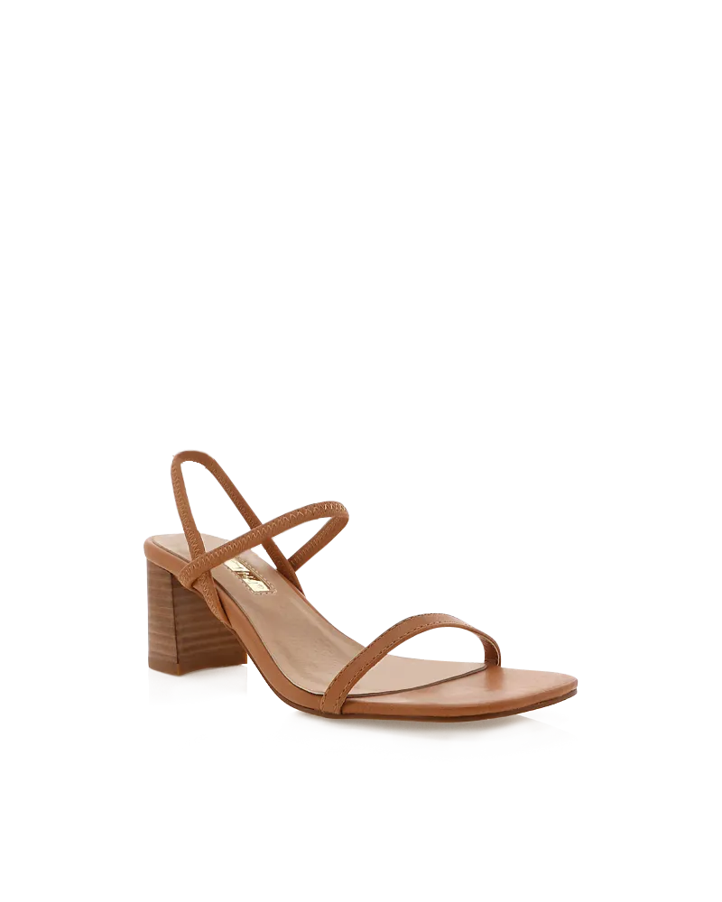 Balton Mule Heel - Sugar Brown / Natural