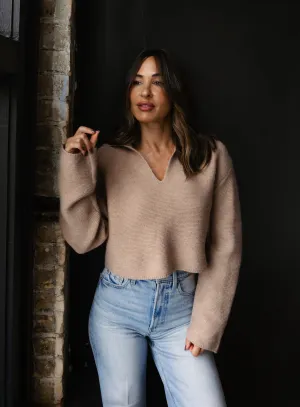 Beatrix V-Neck Collar Sweater - Final Sale