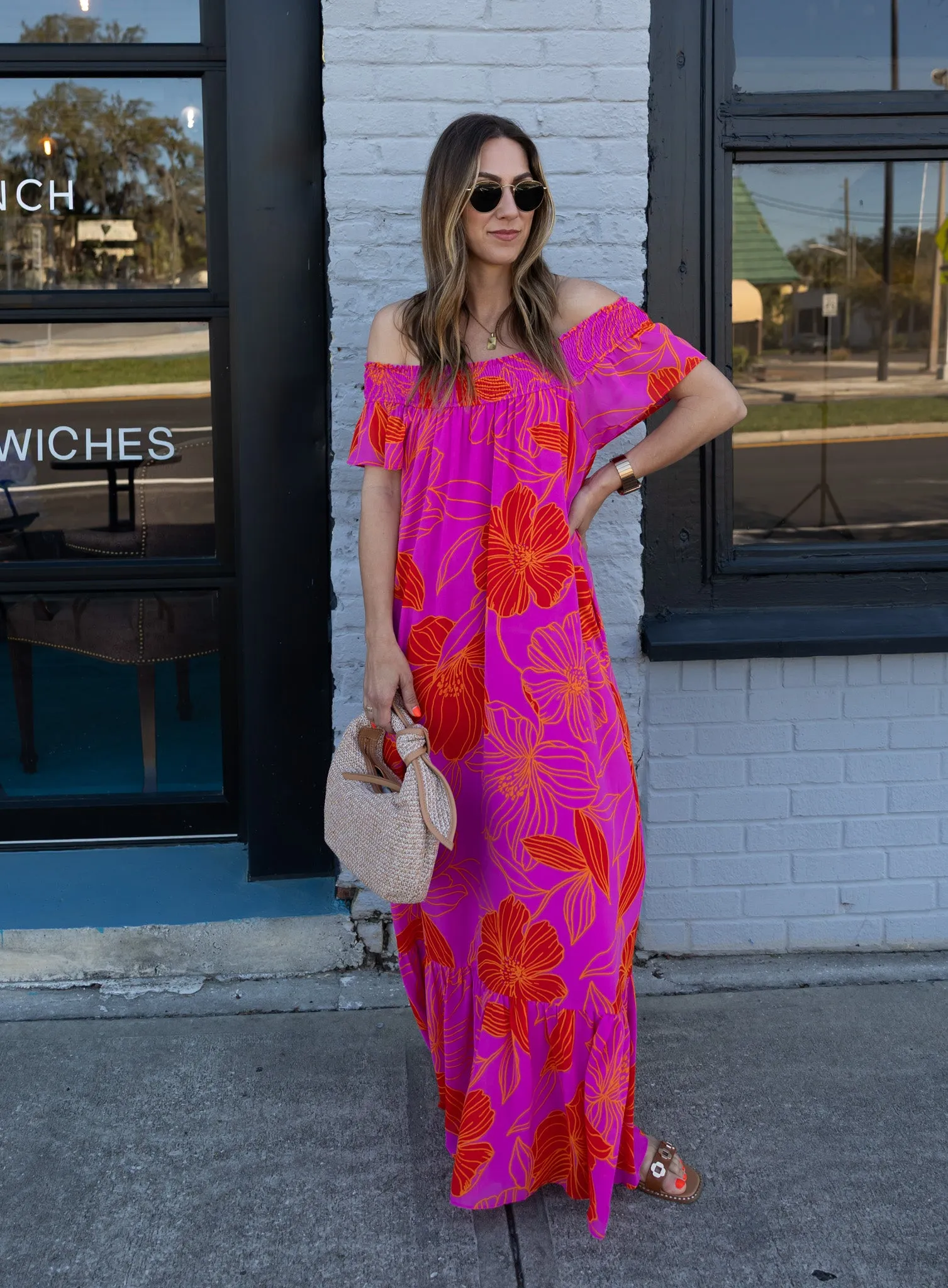 Blakely Floral Smocked Maxi Dress