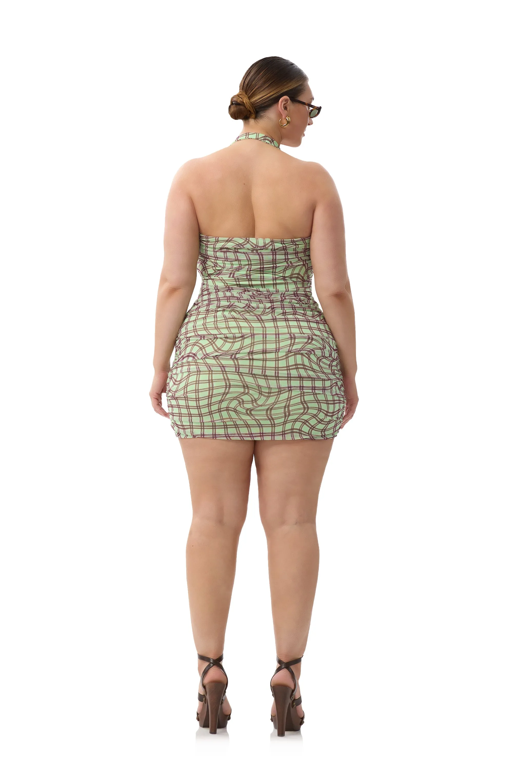 Bonnie Dress - Mint Plaid