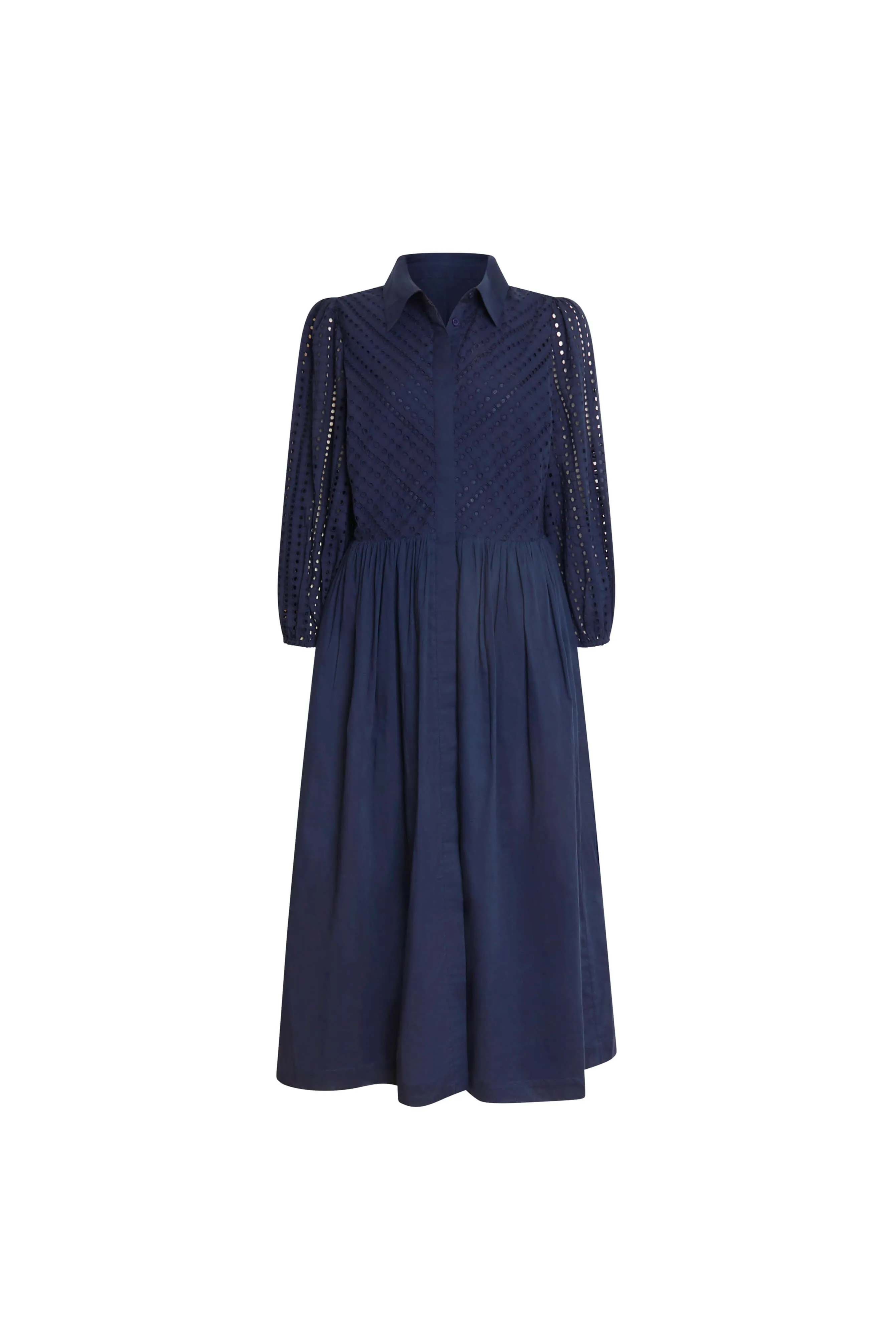 Broderie Anglaise Midi Dress