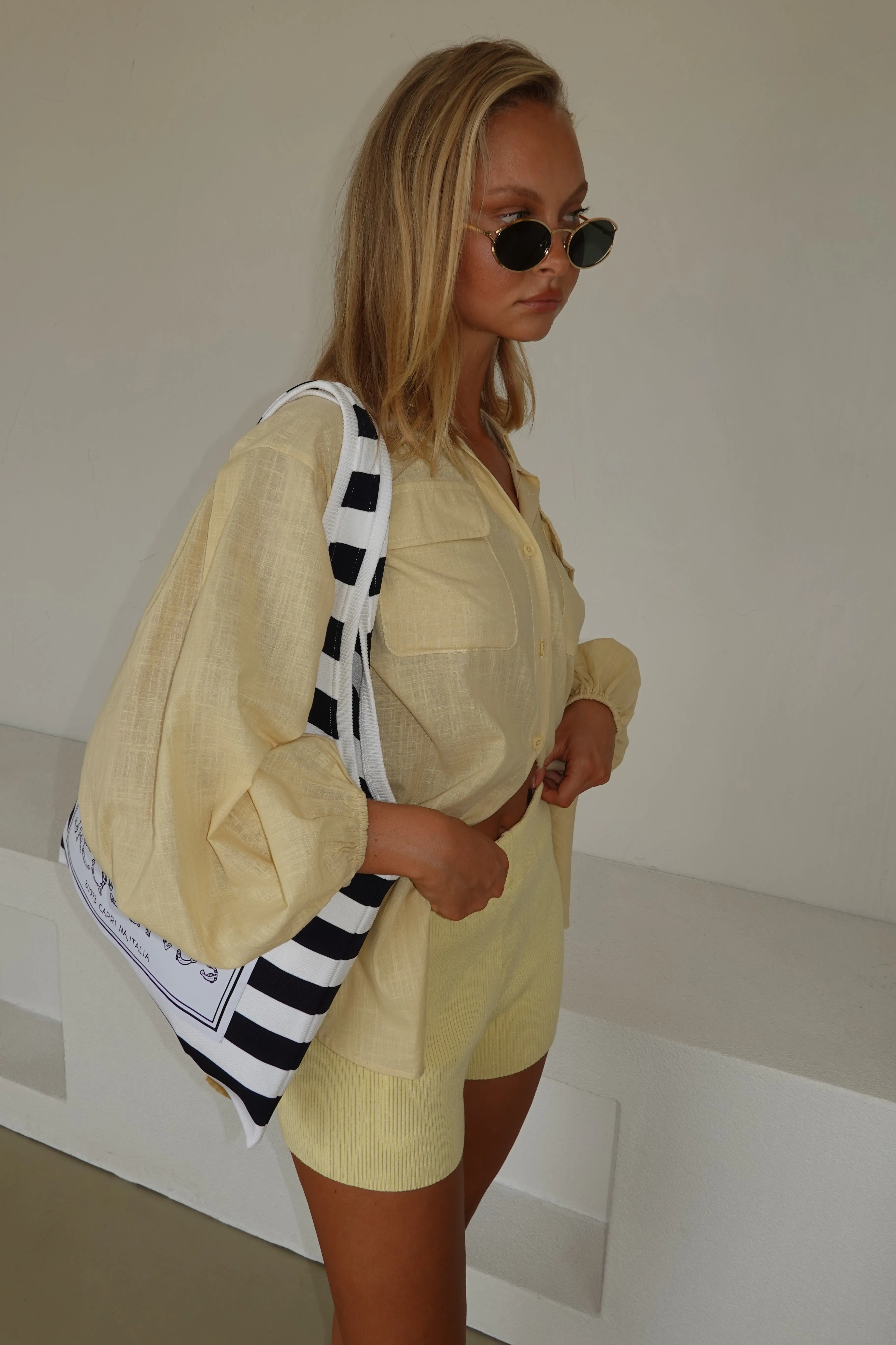 Bumble Knit Shorts (Yellow)