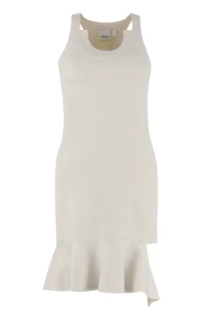 Burberry Cut-Put Detailed Jersey Mini Dress