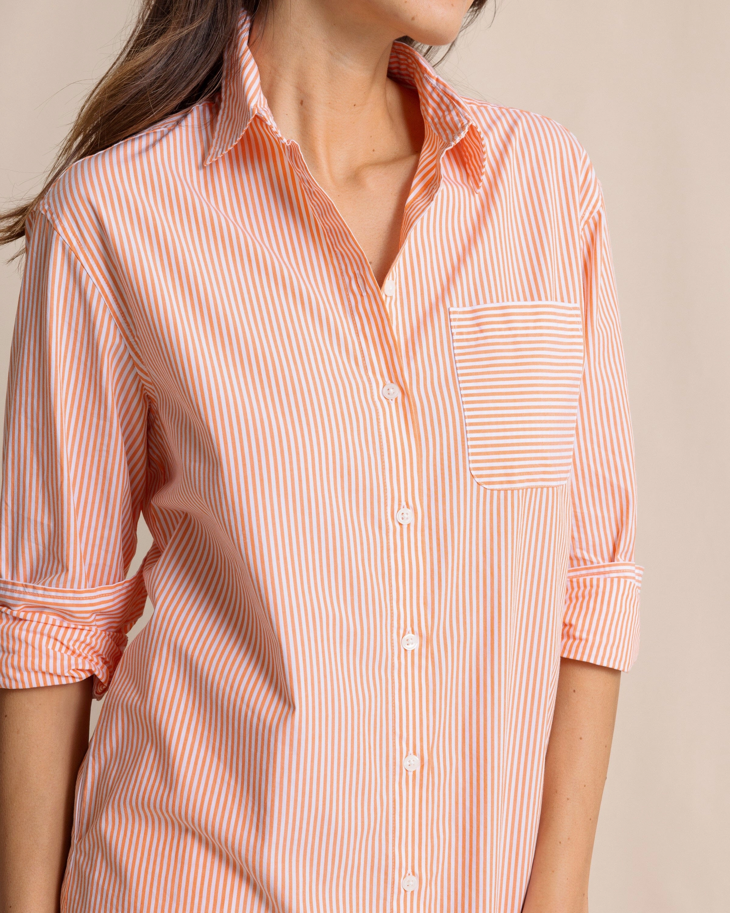 Cam Stripe Poplin Dress