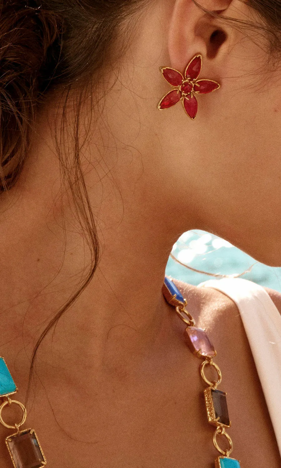 Christie Nicolaides Azelia Earrings - Pink