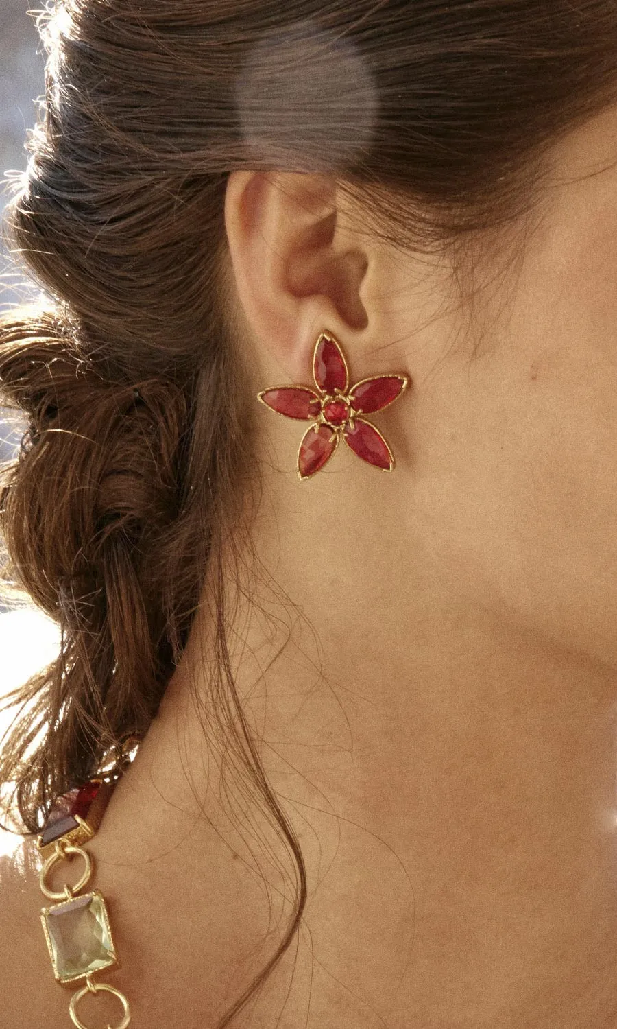 Christie Nicolaides Azelia Earrings - Pink