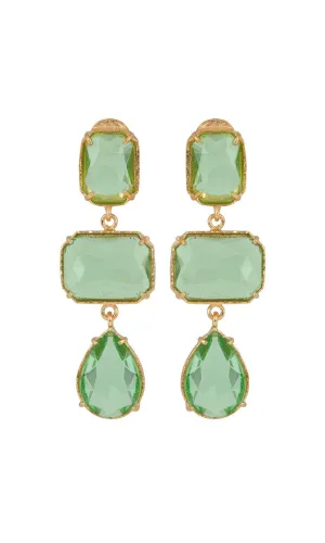 Christie Nicolaides Misha Earrings - Green