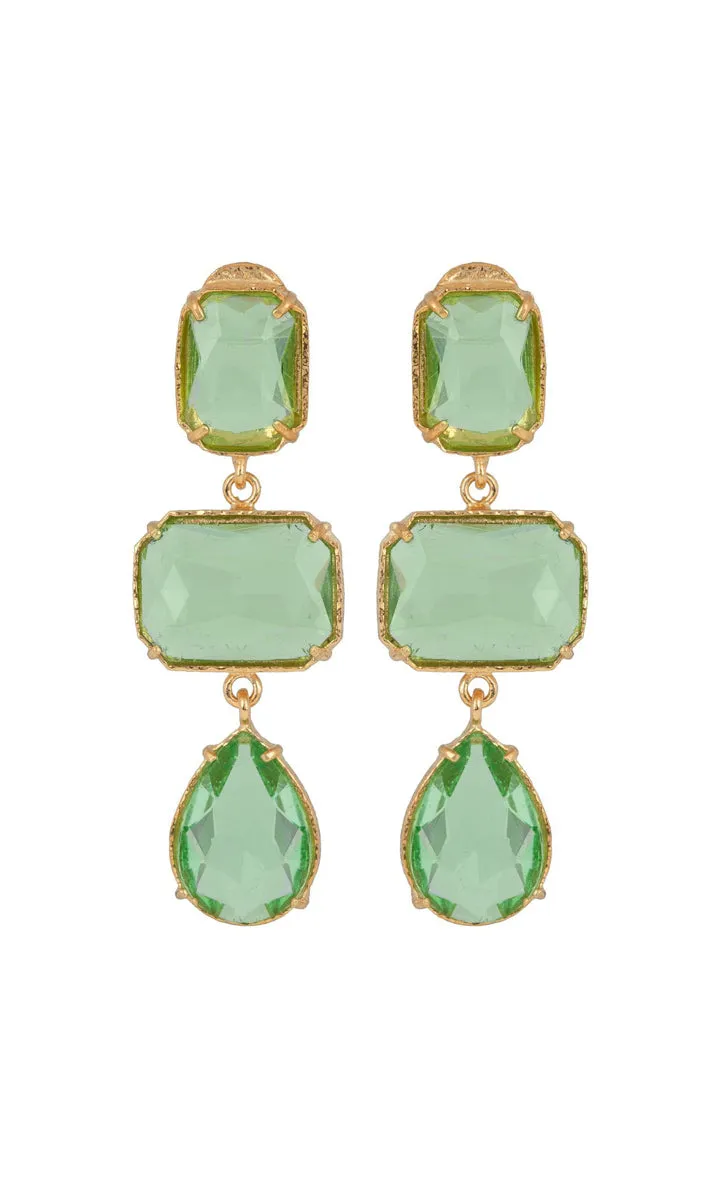 Christie Nicolaides Misha Earrings - Green