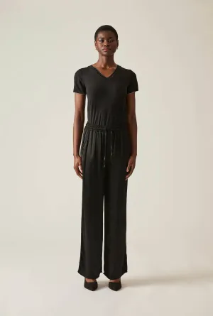 Drawstring Black Trousers