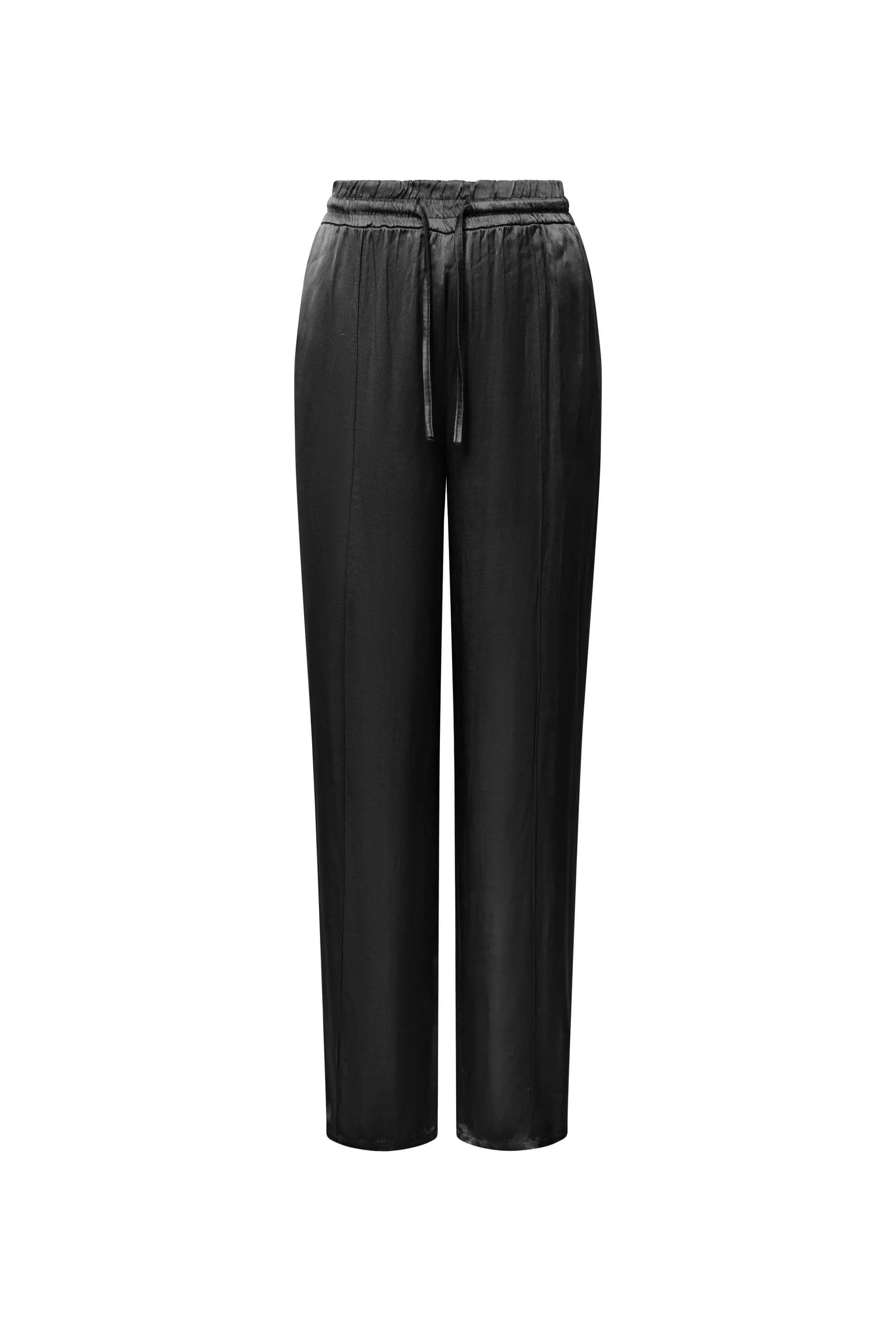 Drawstring Black Trousers