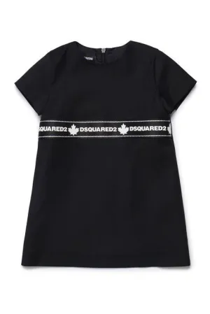 Dsquared2 Logo Trim Round Neck Dress