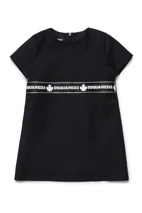 Dsquared2 Logo Trim Round Neck Dress