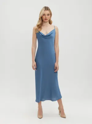 Eco Blue Floral Print Akilina Maxi Dress