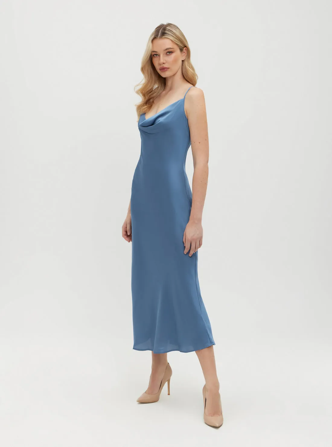 Eco Blue Floral Print Akilina Maxi Dress