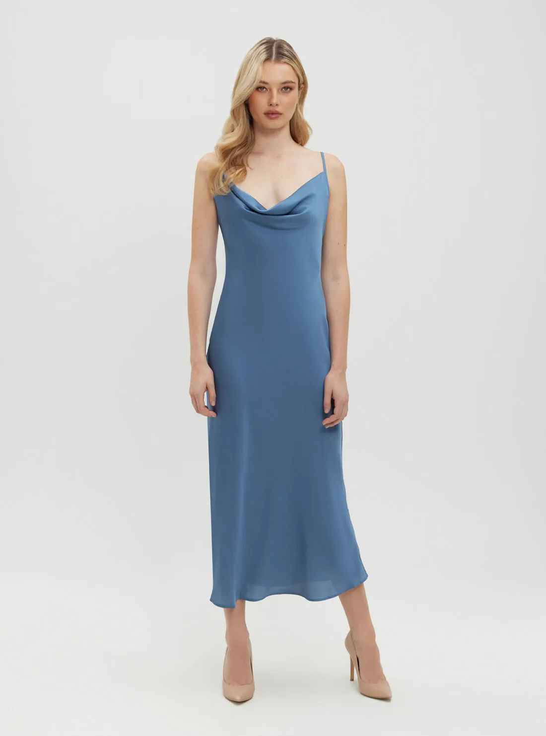 Eco Blue Floral Print Akilina Maxi Dress