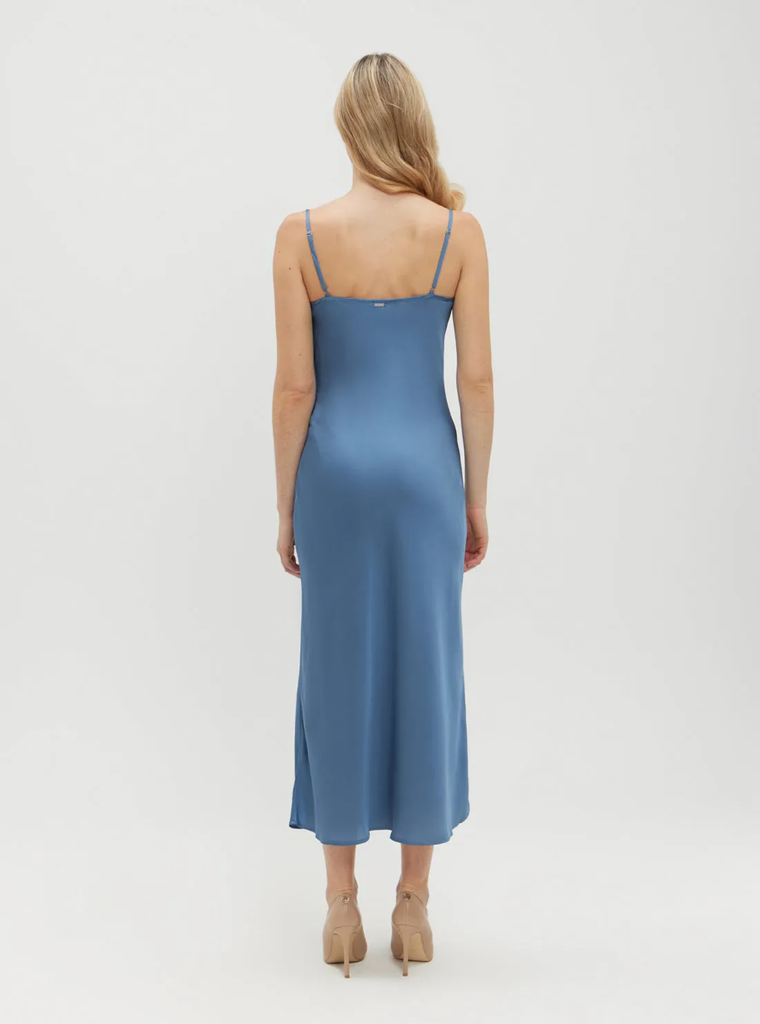 Eco Blue Floral Print Akilina Maxi Dress