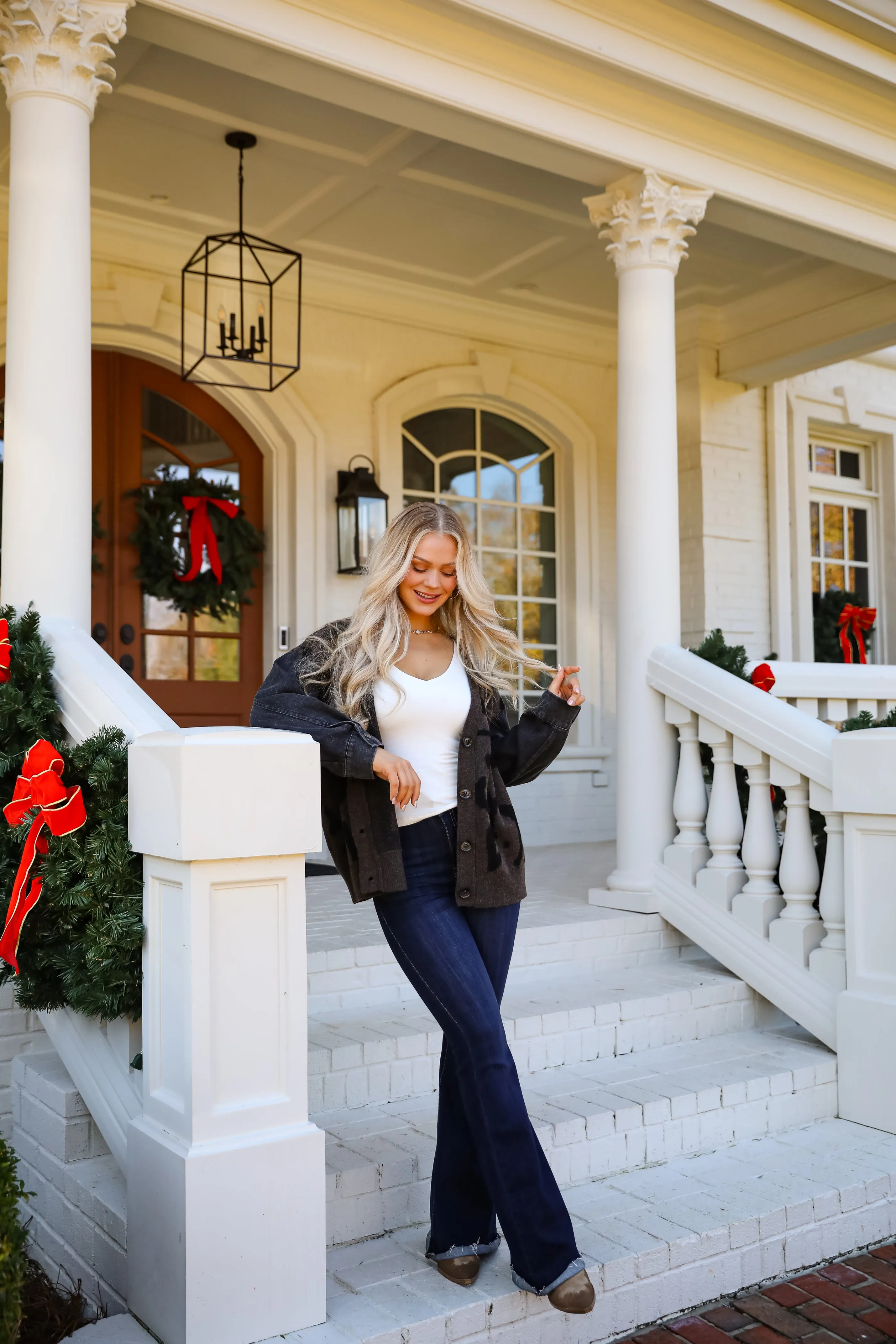 FINAL SALE - Notable Trendsetter Brown Leopard Sweater Cardigan