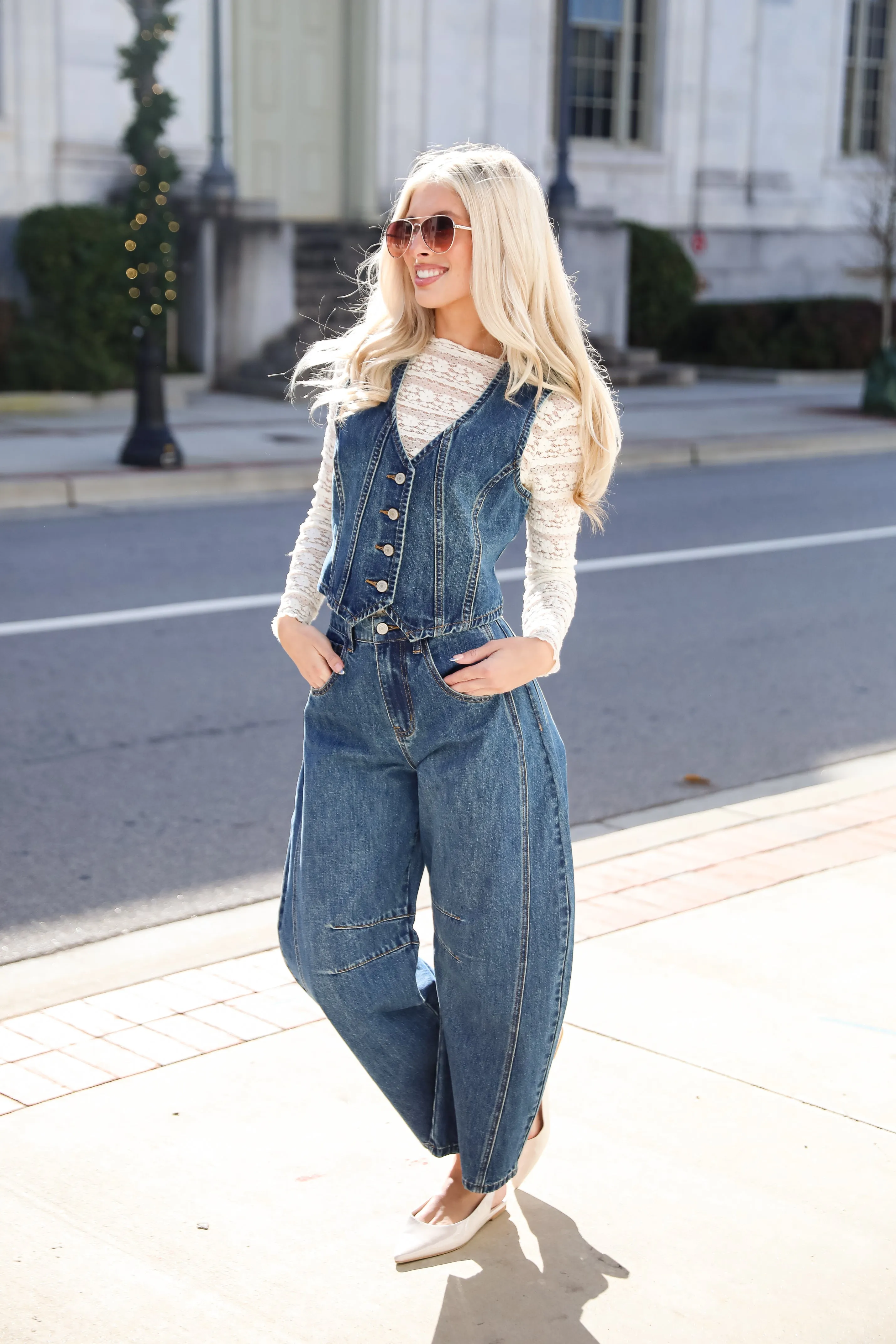 FINAL SALE - Polished Essence Denim Vest