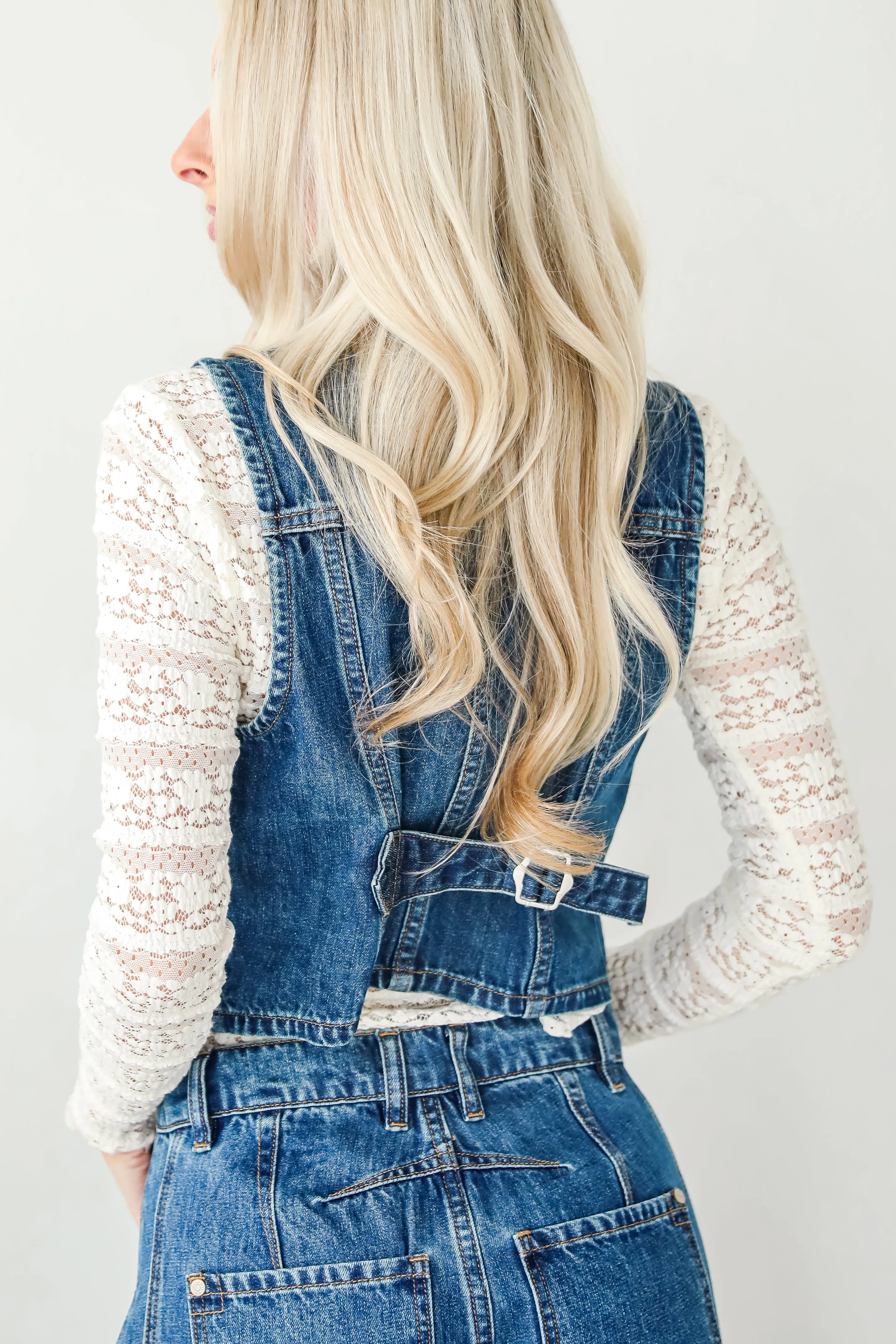FINAL SALE - Polished Essence Denim Vest