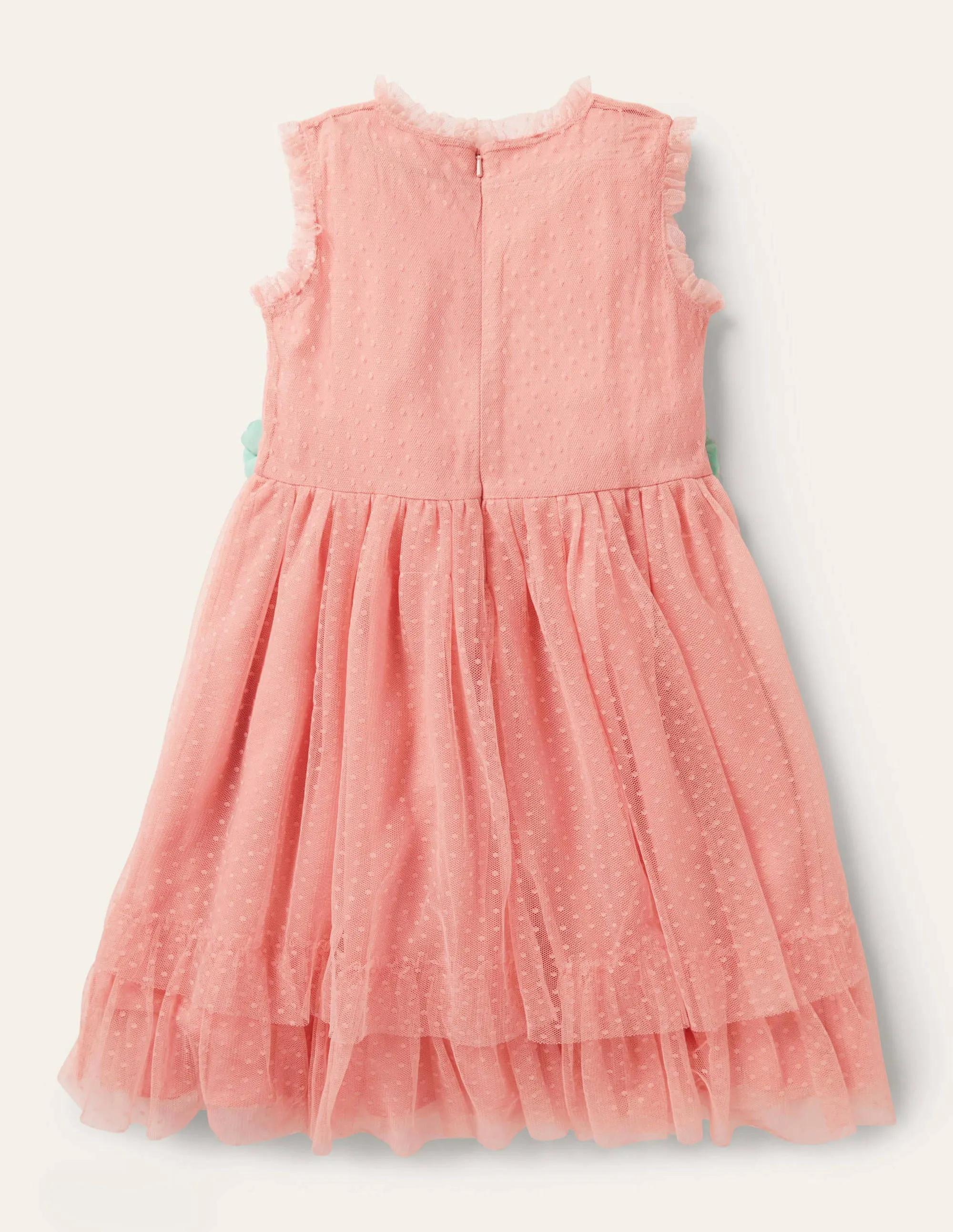 Floral Corsage Dress-Almond Blossom Pink
