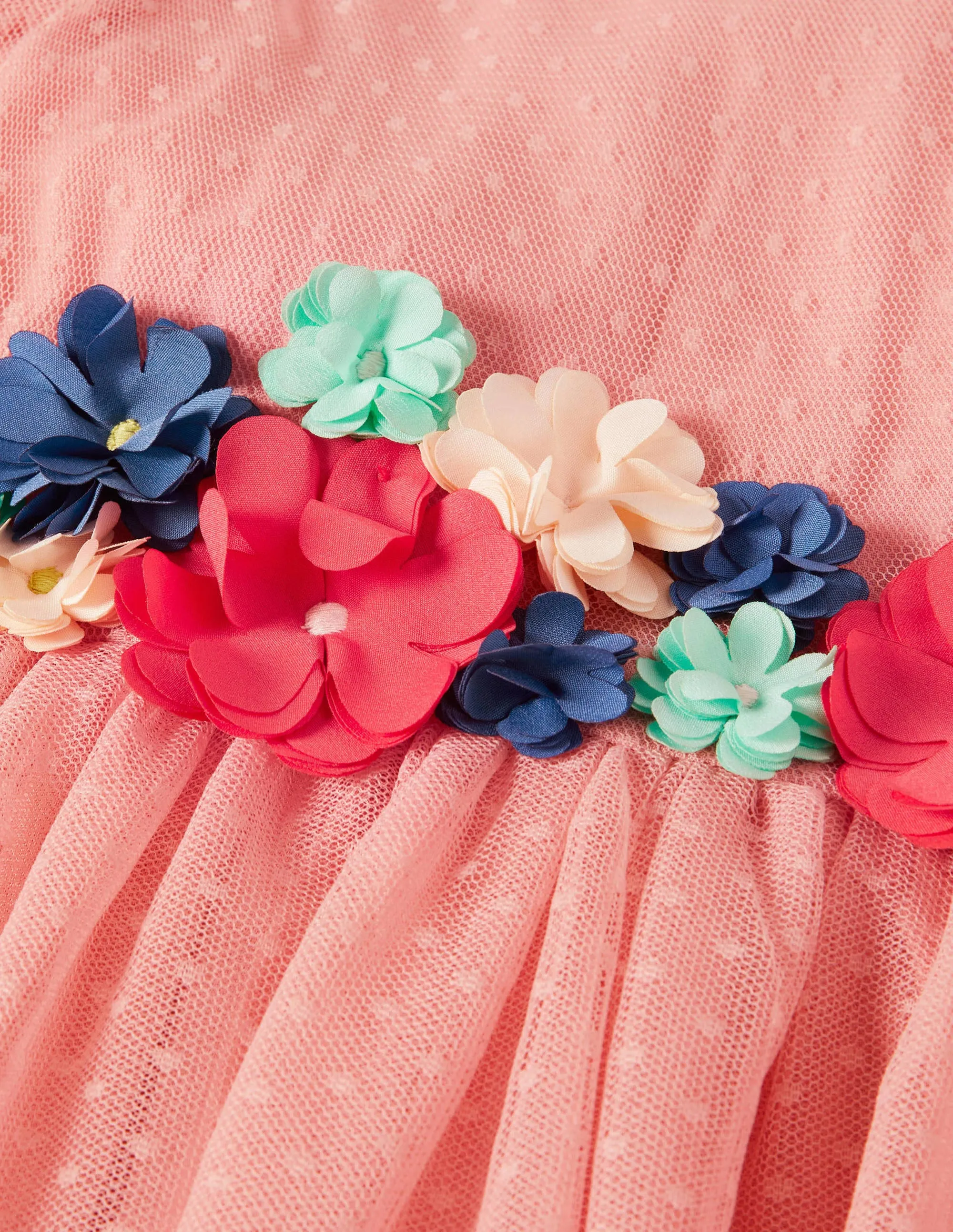 Floral Corsage Dress-Almond Blossom Pink