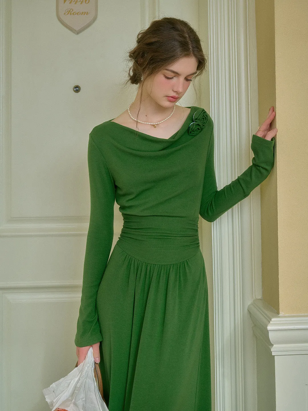 Gianna 3D Rose Dress