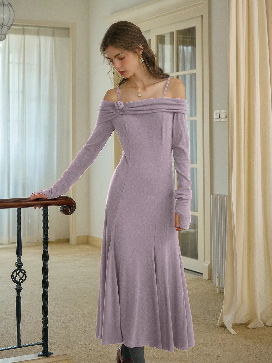 Gianna 3D Rose Dress