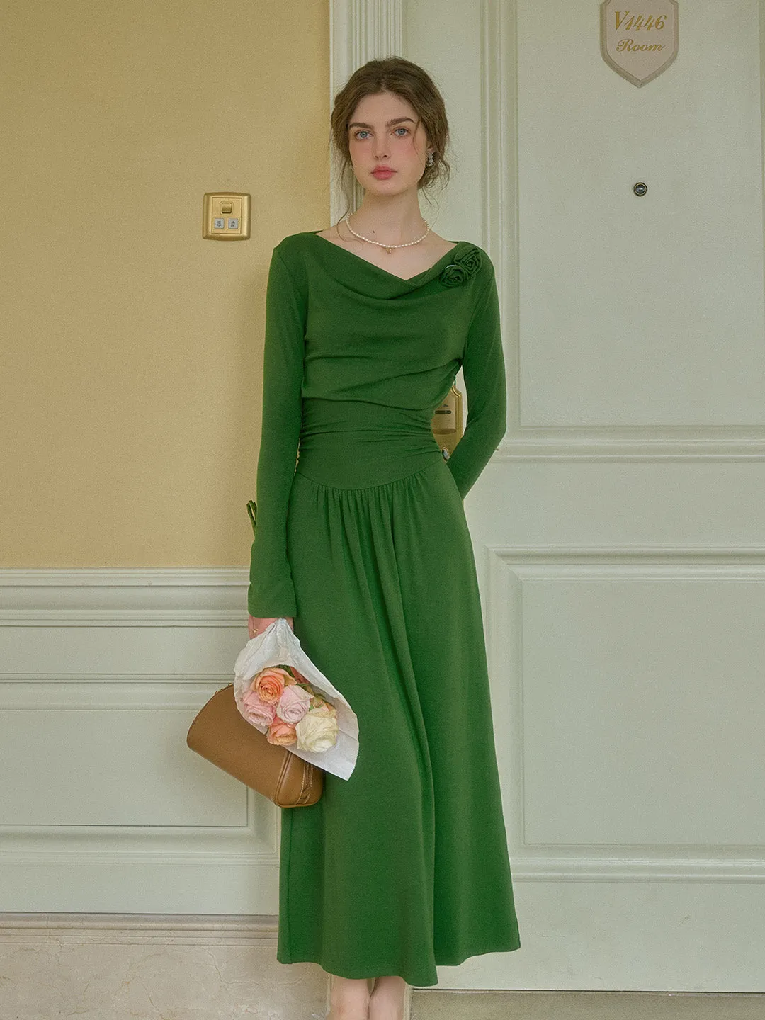 Gianna 3D Rose Dress