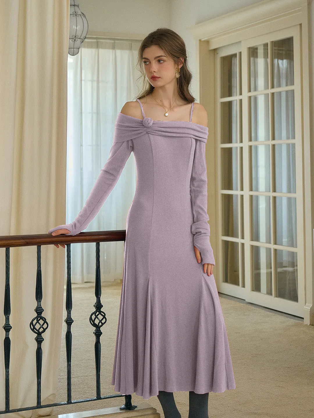 Gianna 3D Rose Dress