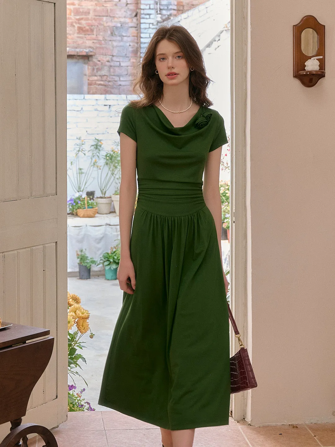 Gianna 3D Rose Dress