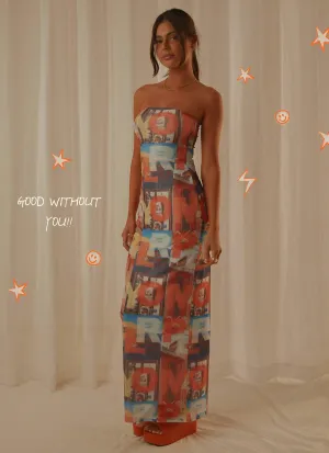 Good Without You Maxi Dress - PM Film Graphic