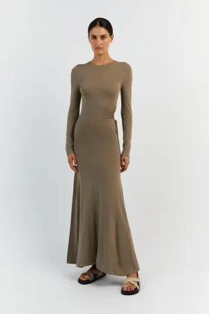 GRACE MOSS CREW CUT OUT MIDI