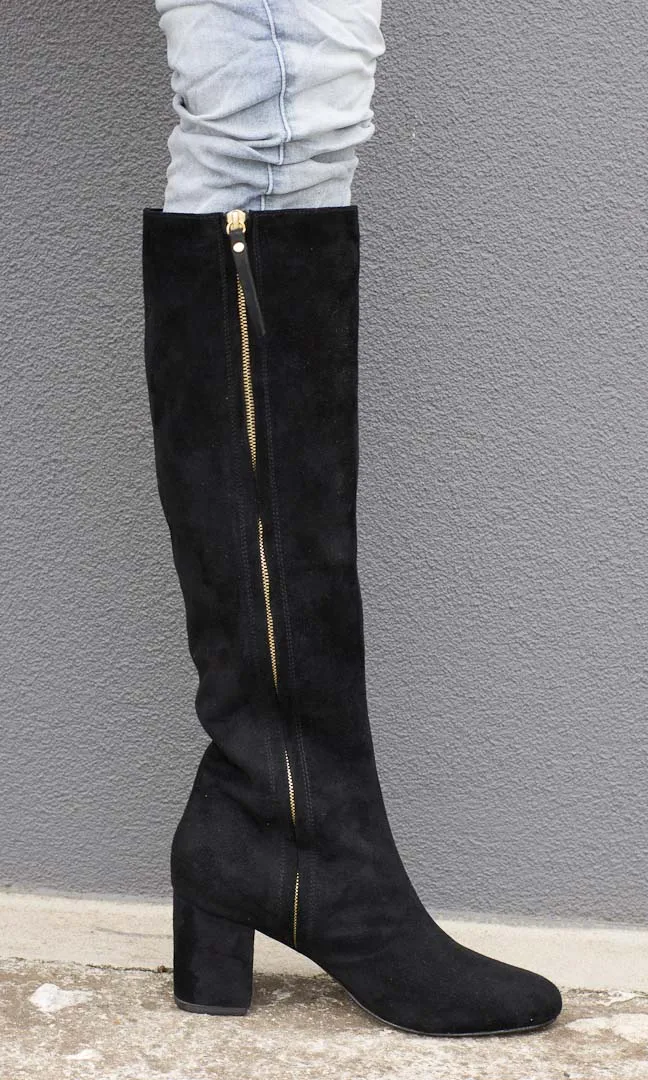 Hoss Black Suede Faithfull Boot