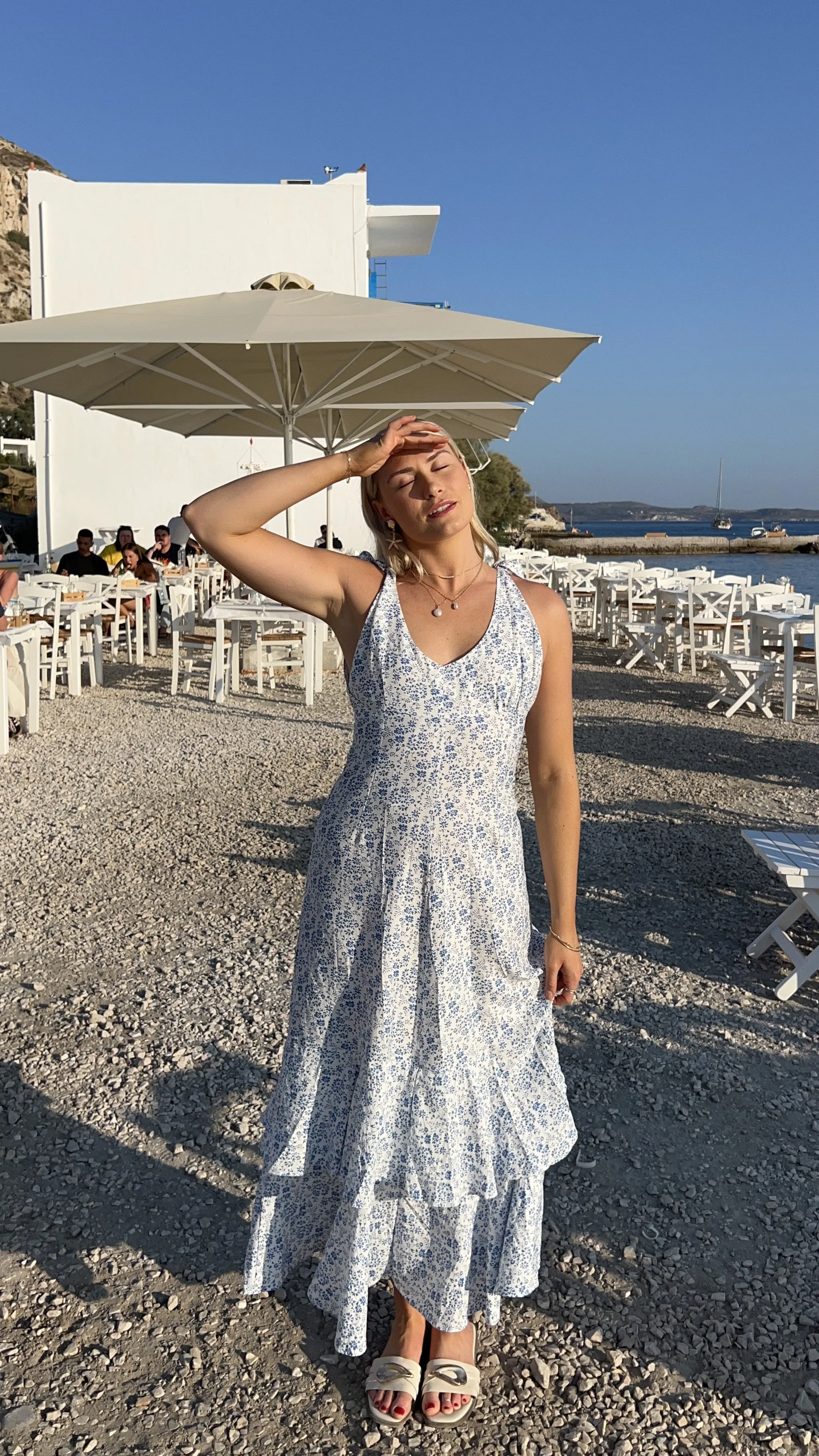 Idana Maxi Dress - Blue Floral