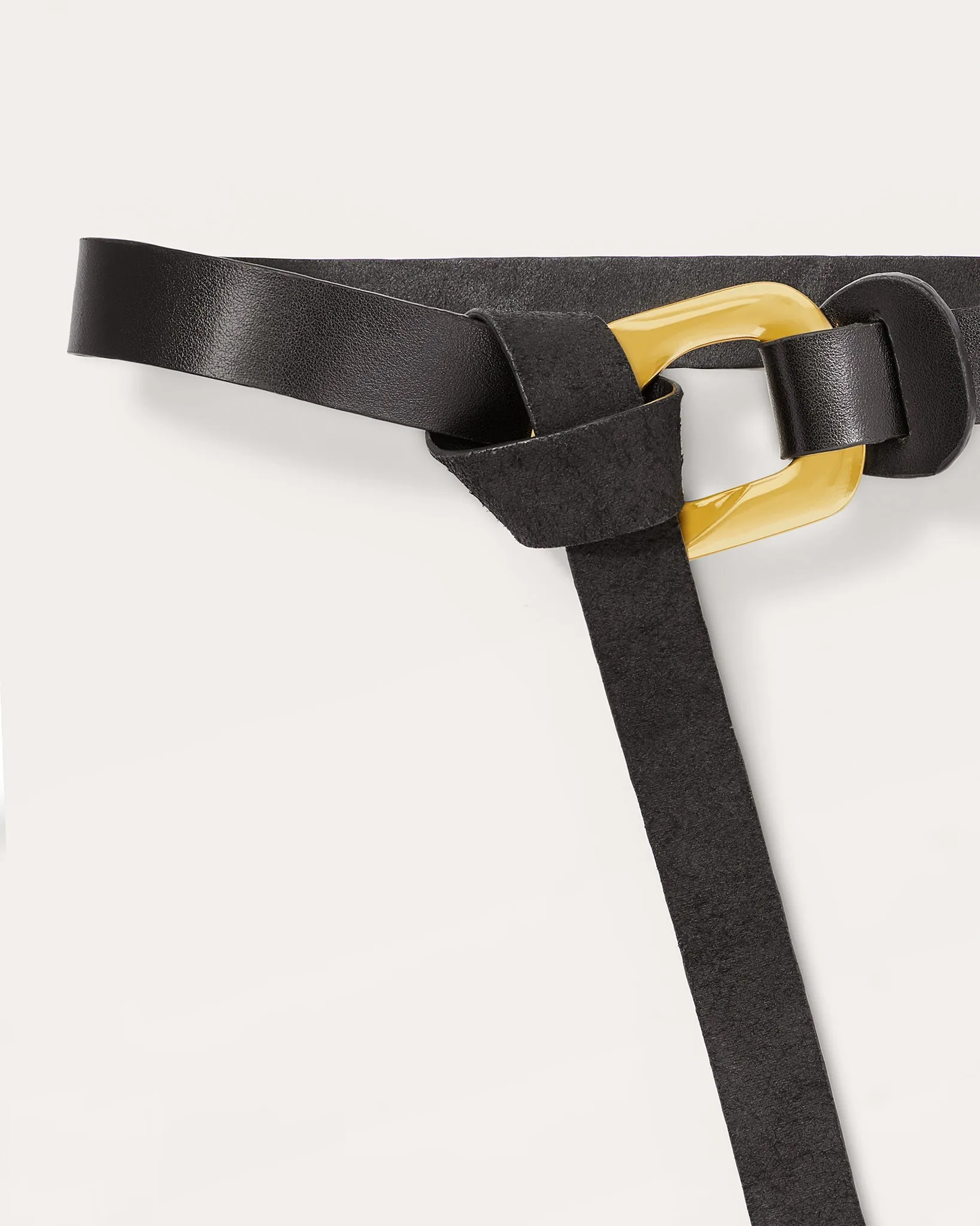 Ines Leather Tie Belt