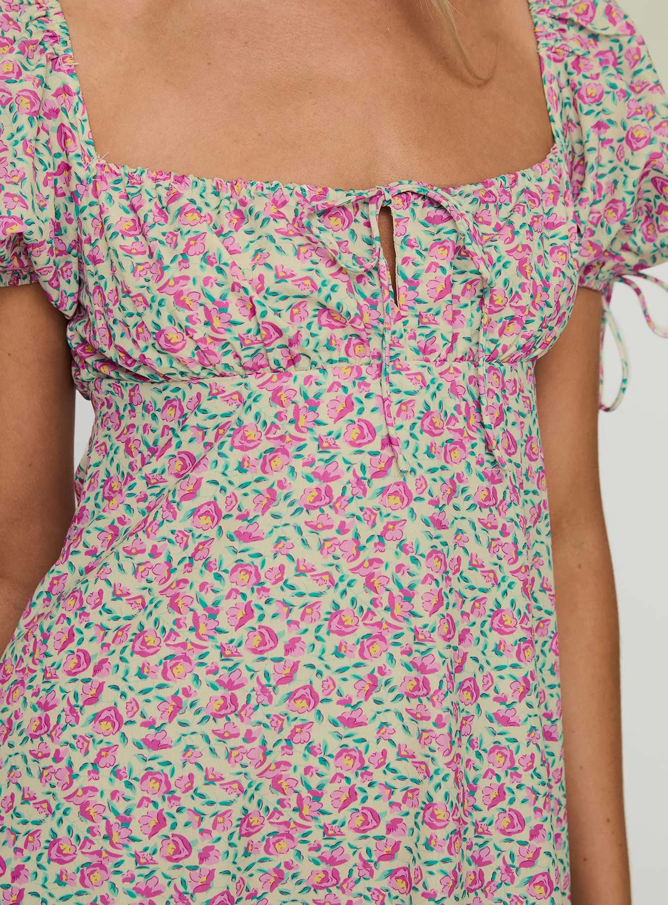 Larsson Mini Dress Pink Floral