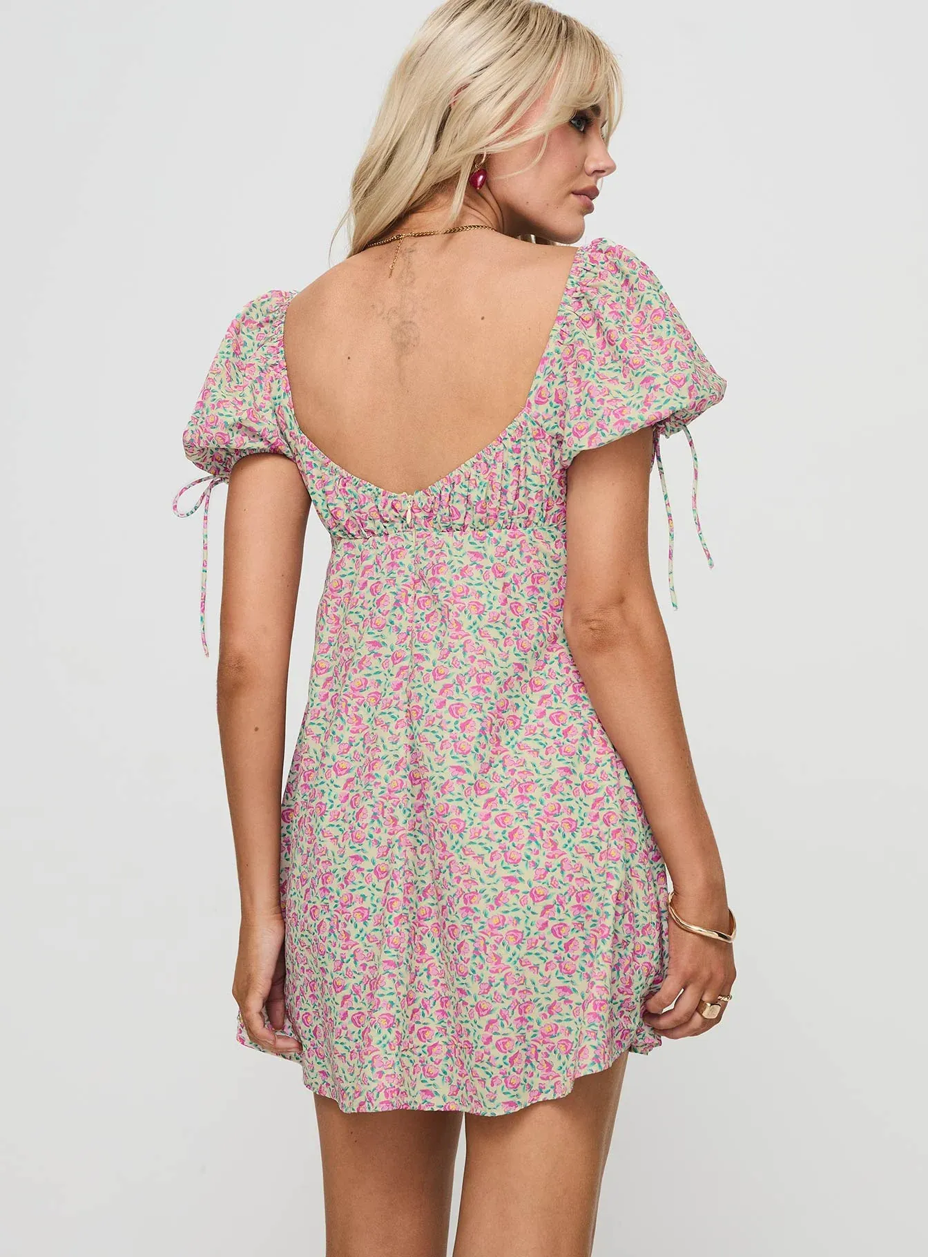Larsson Mini Dress Pink Floral